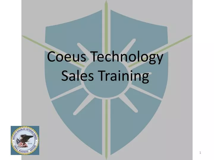 coeus technology sales training