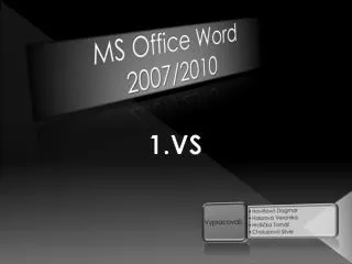 MS Office Word 2007/2010