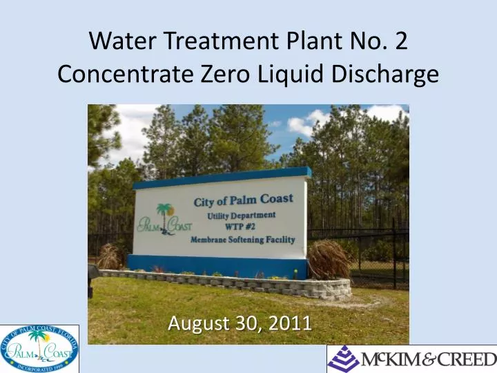 water treatment plant no 2 concentrate zero liquid discharge