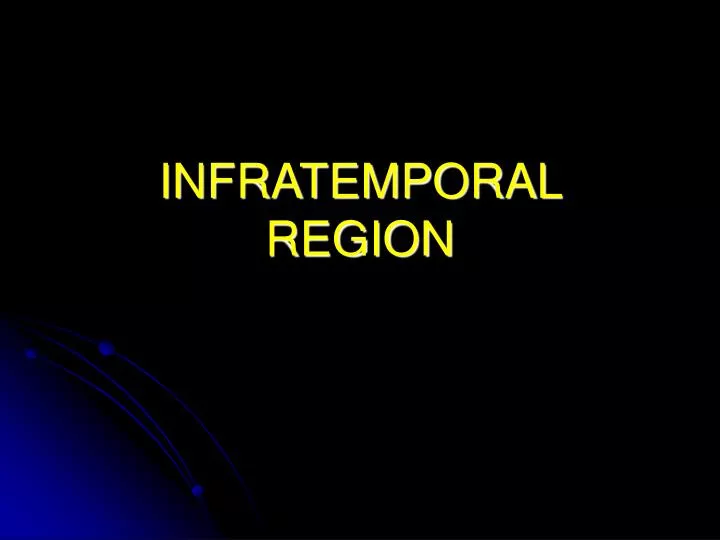 infratemporal region
