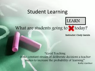 Student Learning