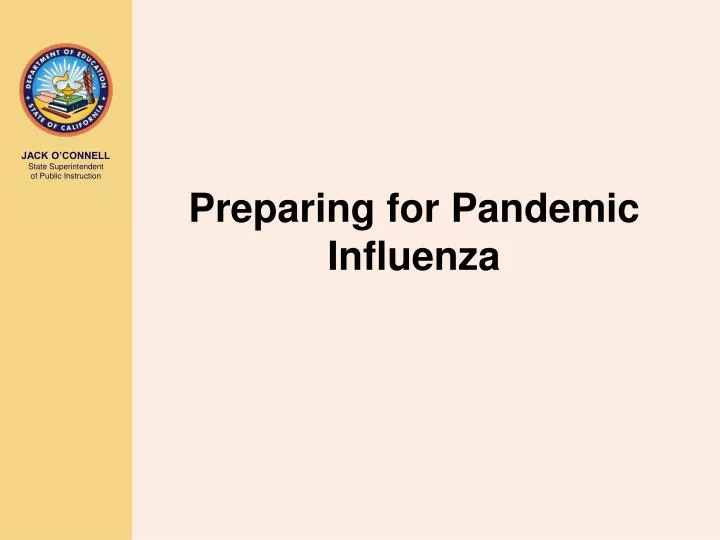 preparing for pandemic influenza