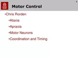 Motor Control