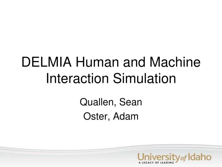 delmia human and machine interaction simulation