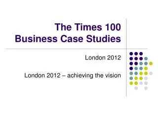 the times business case studies