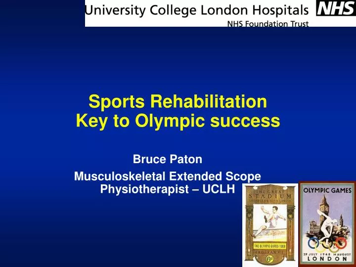 sports rehabilitation key to olympic success