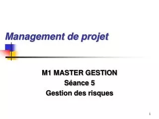 management de projet