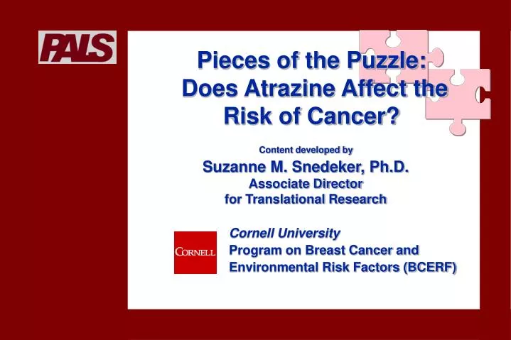 pieces of the puzzle does atrazine affect the risk of cancer
