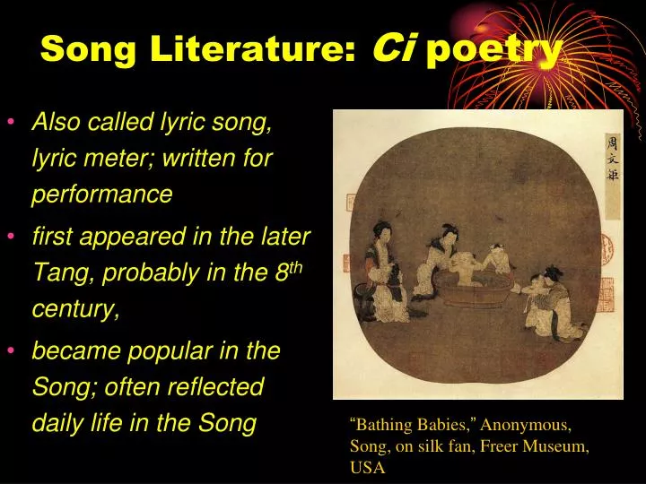 song literature ci poetry
