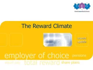 The Reward Climate