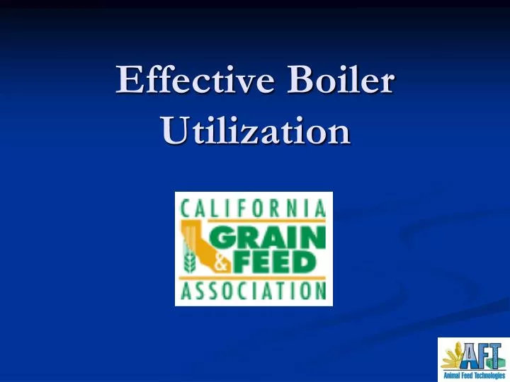 effective boiler utilization