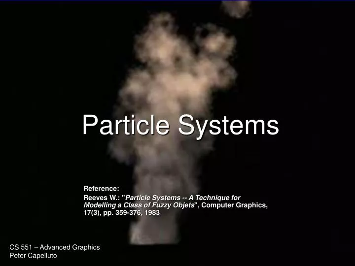 particle systems