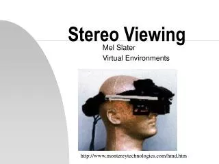 Stereo Viewing