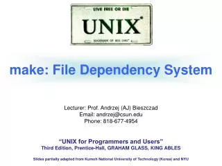make: File Dependency System