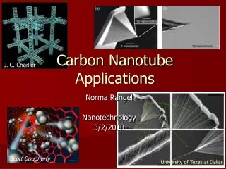 Carbon Nanotube Applications