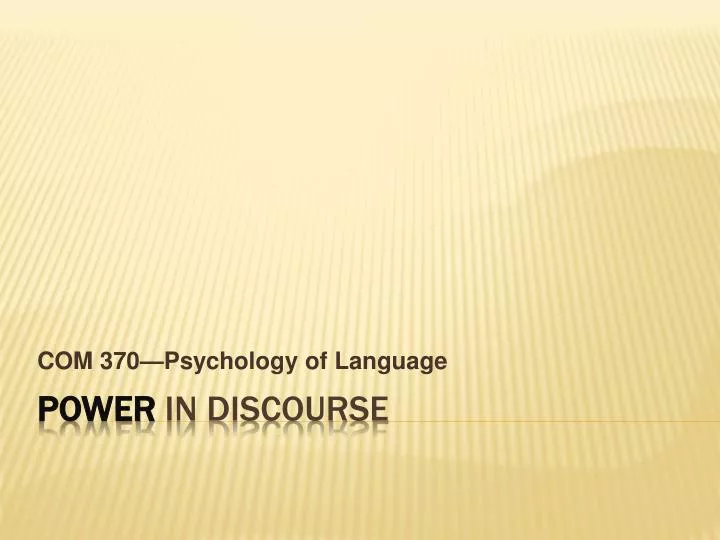 com 370 psychology of language