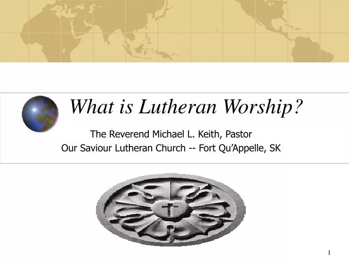 what is lutheran worship