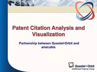 Patent Citation Analysis and Visualization