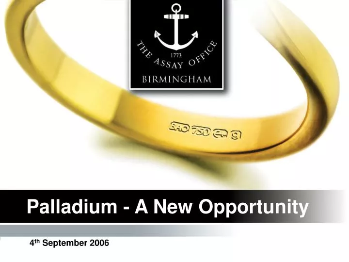 palladium a new opportunity