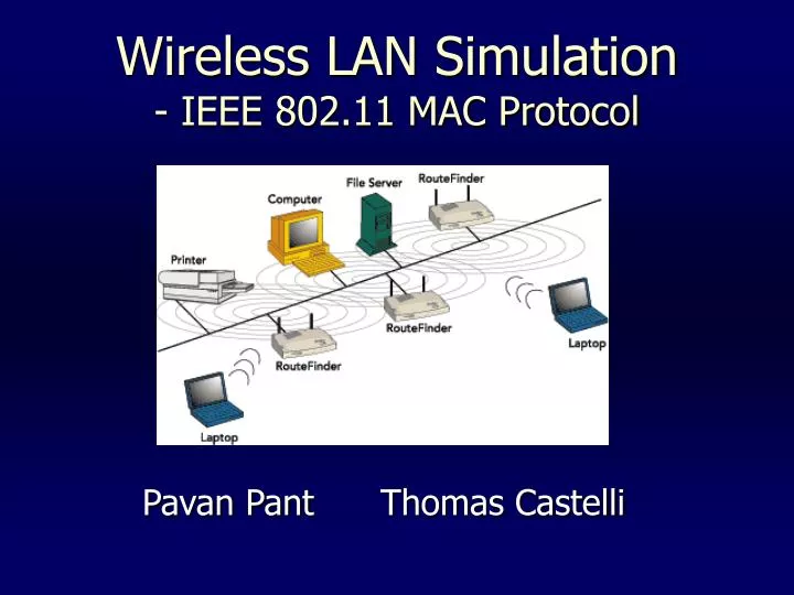 wireless lan simulation ieee 802 11 mac protocol
