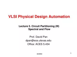 VLSI Physical Design Automation
