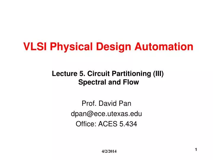 vlsi physical design automation