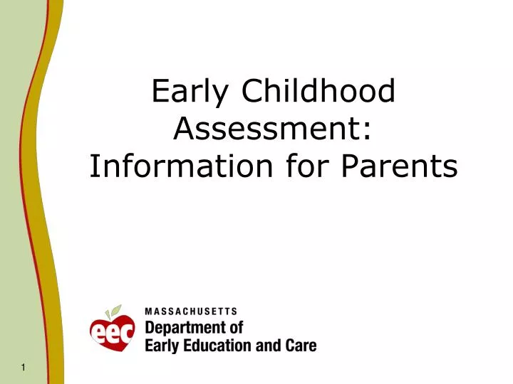 early childhood assessment information for parents