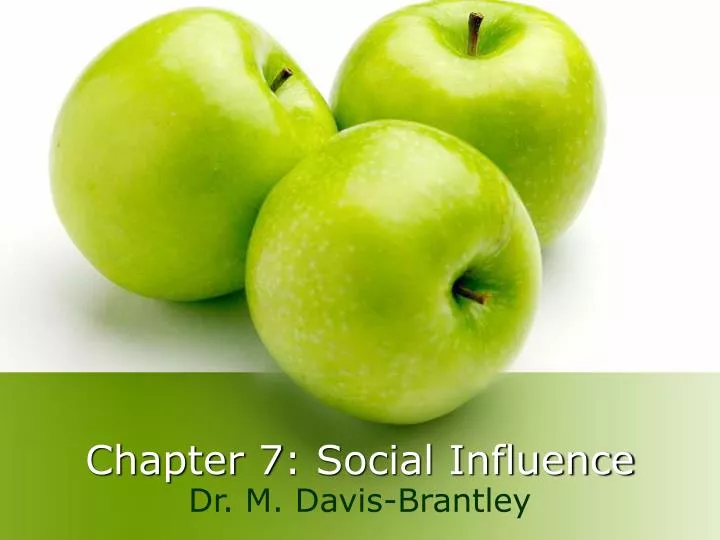 chapter 7 social influence