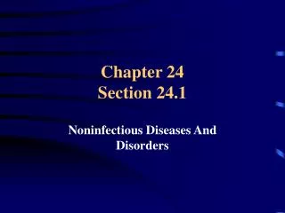 Chapter 24 Section 24.1