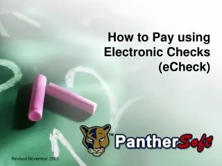 How to Pay using Electronic Checks (eCheck)