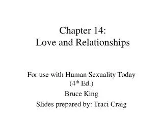 Chapter 14: Love and Relationships