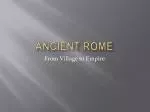 Ancient Rome - slide 1