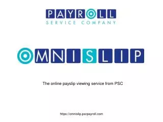 The online payslip viewing service from PSC