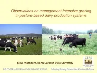 Observations on management-intensive grazing in pasture-based dairy production systems