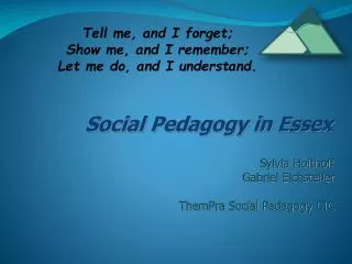 Social Pedagogy in Essex