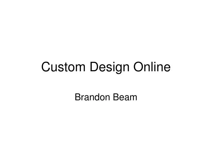custom design online