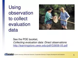 See the PDE booklet, Collecting evaluation data: Direct observations http://learningstore.uwex.edu/pdf/G3658-05.pdf