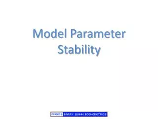 Model Parameter Stability