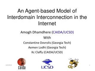 An Agent-based Model of Interdomain Interconnection in the Internet