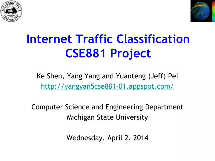 internet traffic classification cse881 project