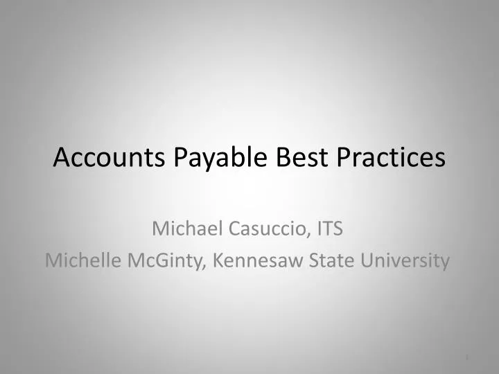 accounts payable best practices