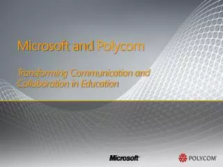 Microsoft and Polycom