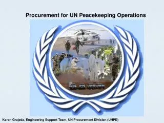 Procurement for UN Peacekeeping Operations
