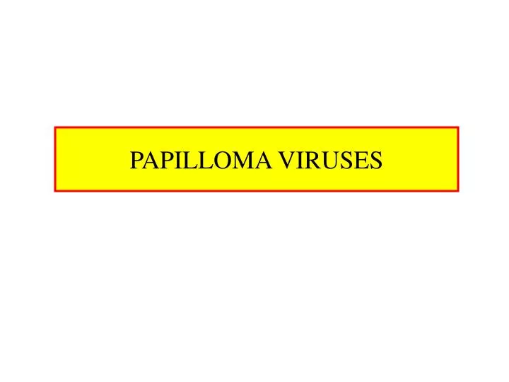 papilloma viruses