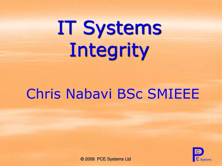 it systems integrity