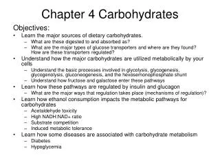 Chapter 4 Carbohydrates