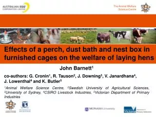 Effects of a perch, dust bath and nest box in furnished cages on the welfare of laying hens