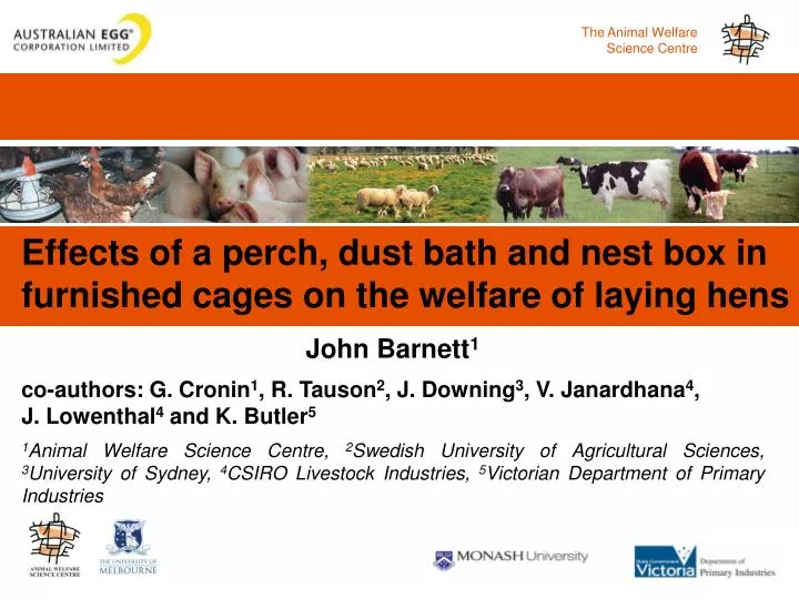 effects of a perch dust bath and nest box in furnished cages on the welfare of laying hens