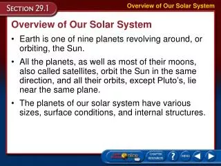 Overview of Our Solar System