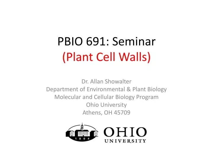pbio 691 seminar plant cell walls
